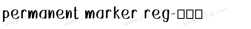 permanent marker reg字体转换